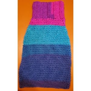 Crocheted dog sweater S/M